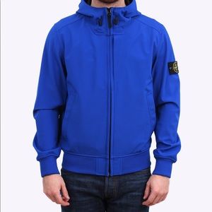 Stone Island Blue Soft Shell -R jacket Medium Auth